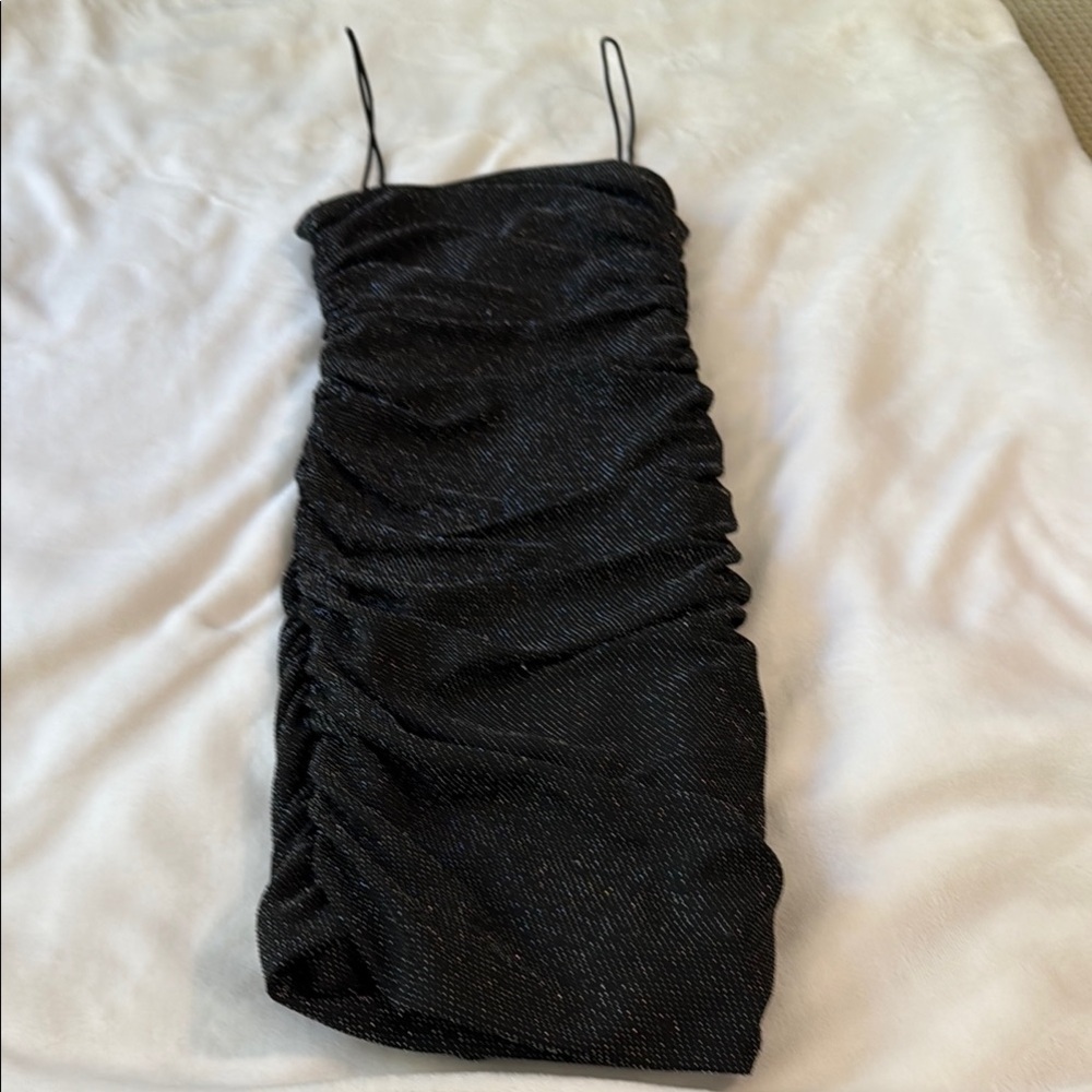 Princess Polly Ruched Black Dress